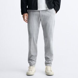 NWOT Large Gray ZARA The Driver Pant Comfort Slim Men’s Dress Pants